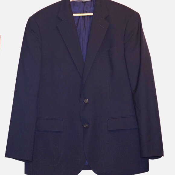 J.Crew Ludlow Loro Piana wool Navy Classic Fit Men Blazer Size: 42R